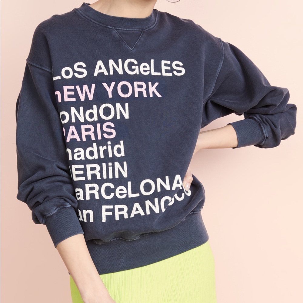 Lk new Anine Bing City Love Sweatshirt sz small